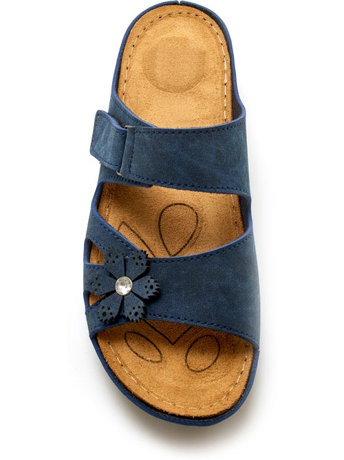 Mules à scratch fleur fantaisie - PEDICONFORT - Kiabi