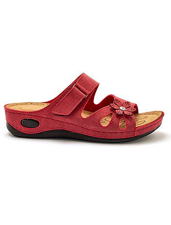 Mules à scratch fleur fantaisie - PEDICONFORT