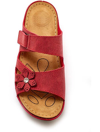 Mules à scratch fleur fantaisie - PEDICONFORT