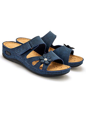 Mules à scratch fleur fantaisie