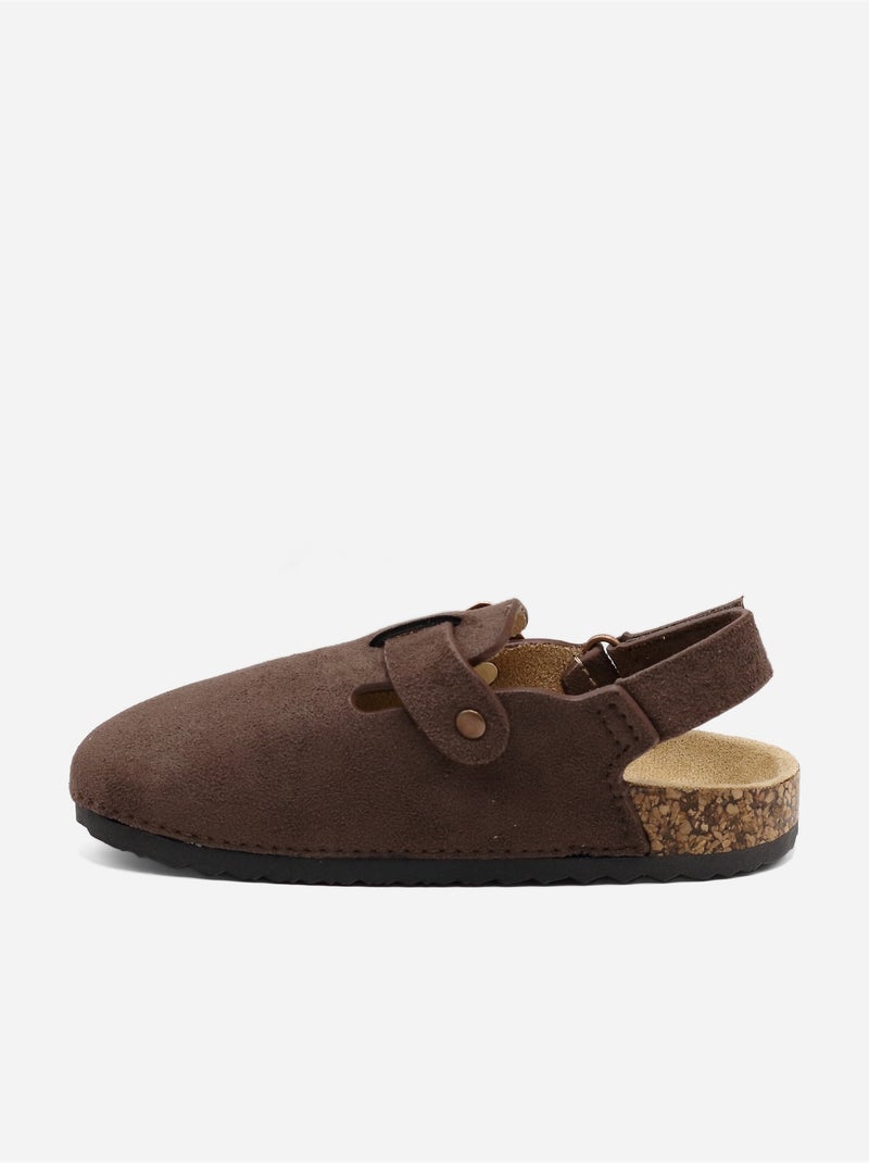 Mules à scratch Marron foncé - Kiabi