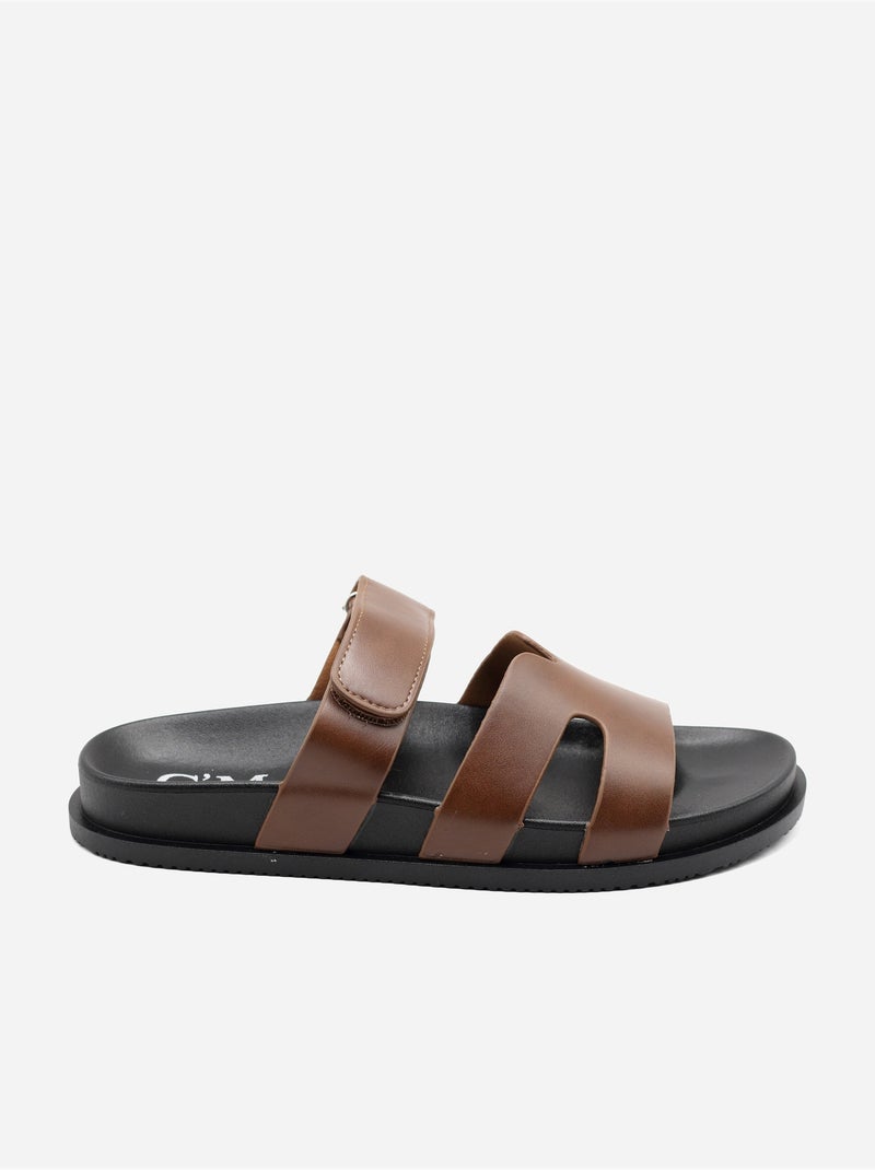 Mules à scratch Marron - Kiabi