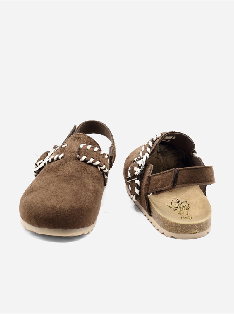 Mules à scratch Marron - Kiabi