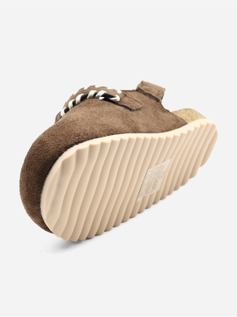 Mules à scratch Marron - Kiabi
