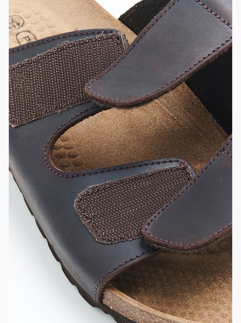 Mules à scratchs Piedical - Damart Marron - Kiabi