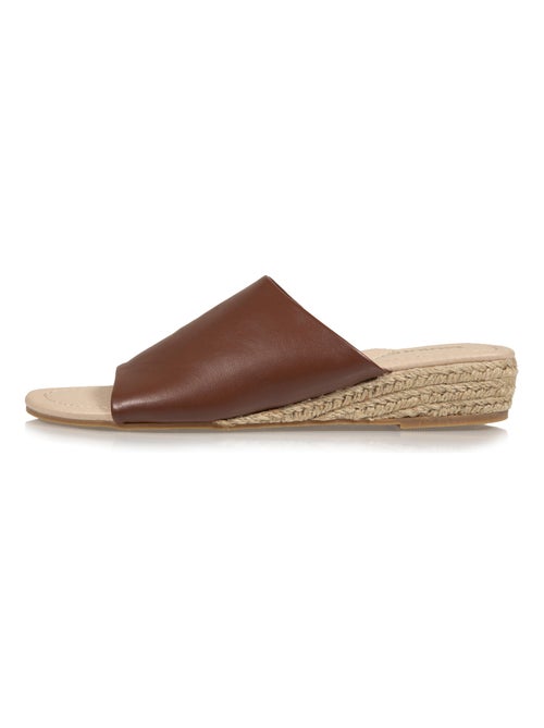Mules à talon 3 cm bandeau  Isotoner - Kiabi