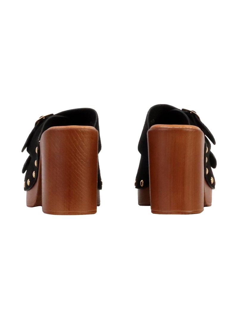 Mules à Talon à Enfiler Joia Noir - Kiabi