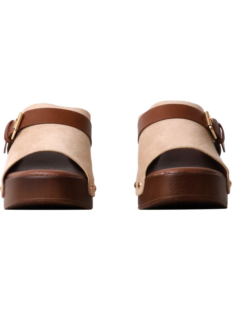 Mules à Talon Joia Beige - Kiabi