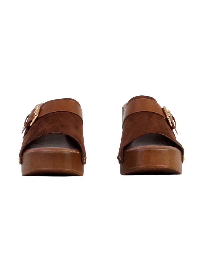 Mules à Talon Joia Marron - Kiabi