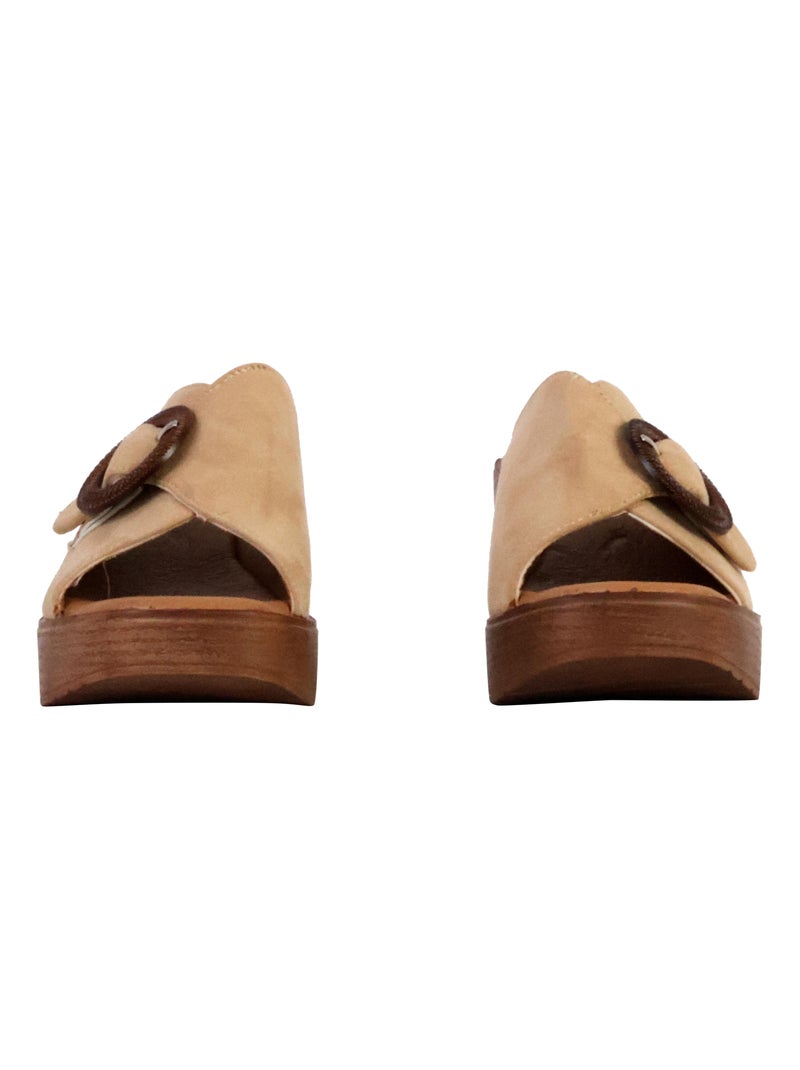 Mules à Talon The Divine Factory Beige - Kiabi
