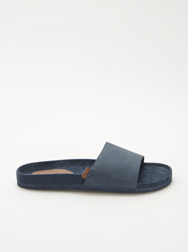 Mules à une bride Bleu - Kiabi