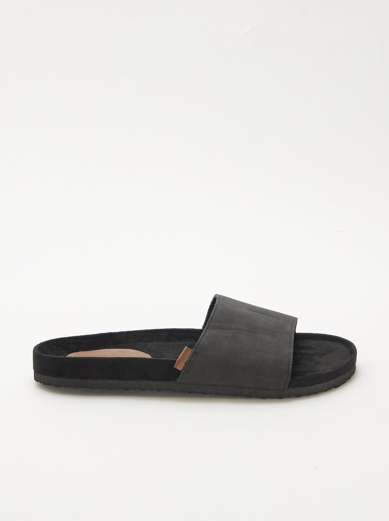 Mules à une bride Noir - Kiabi