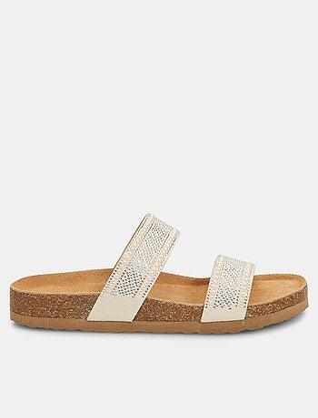 Mules avec bandes et strass BATA