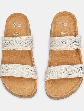 Mules avec bandes et strass BATA