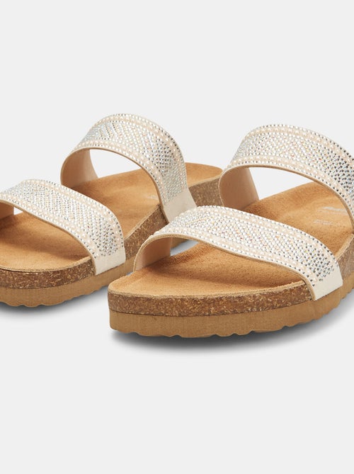 Mules avec bandes et strass BATA - Kiabi