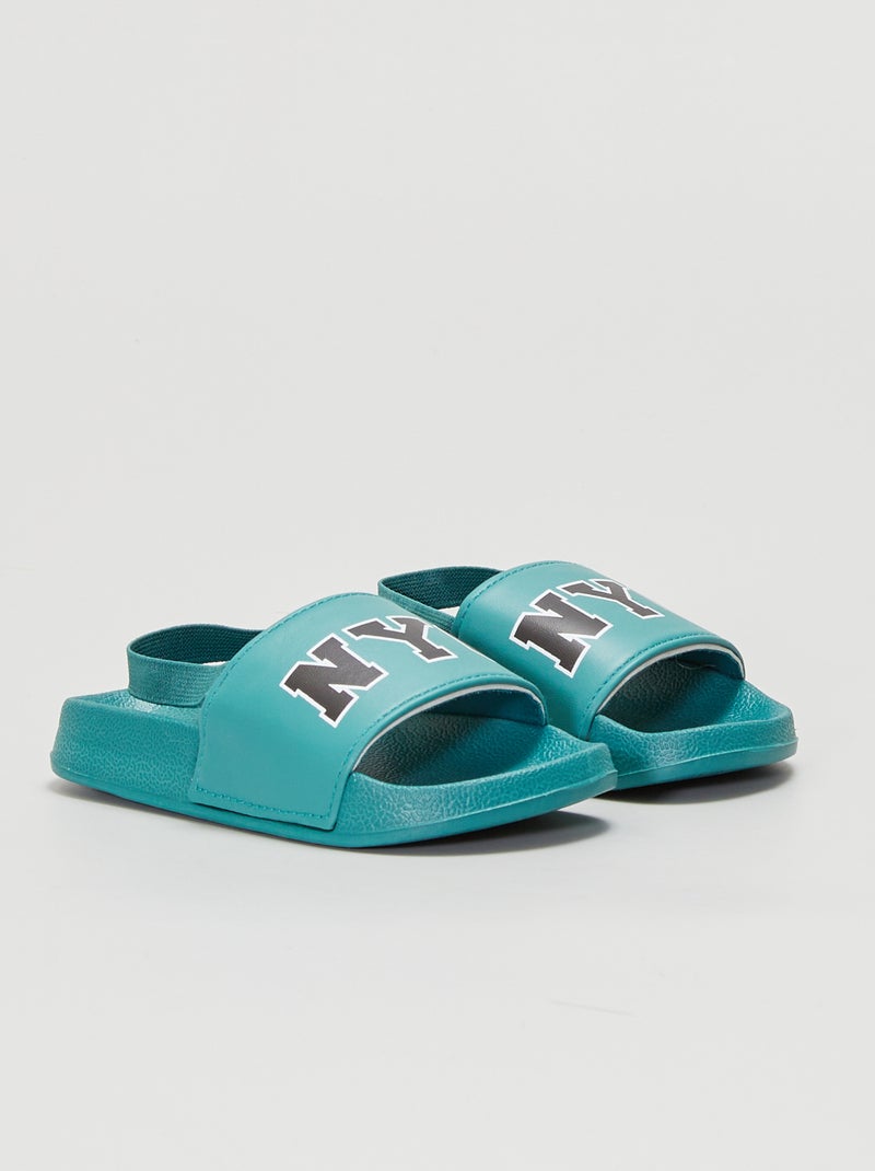 Mules avec bride de meintien Vert - Kiabi