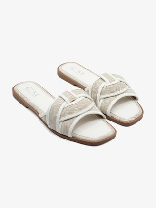 Mules avec brides croisées