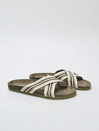 Mules avec brides croisées