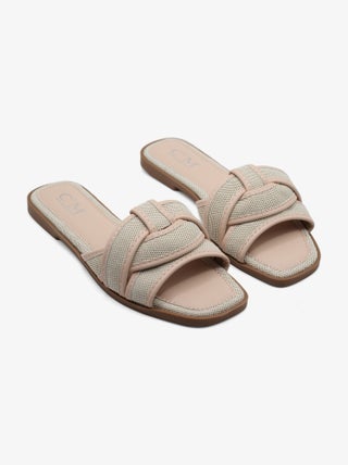 Mules avec brides croisées