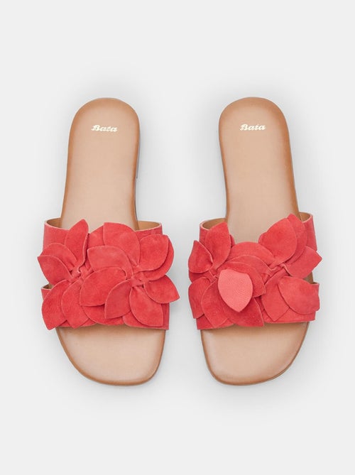 Mules avec décoration florale BATA - Kiabi