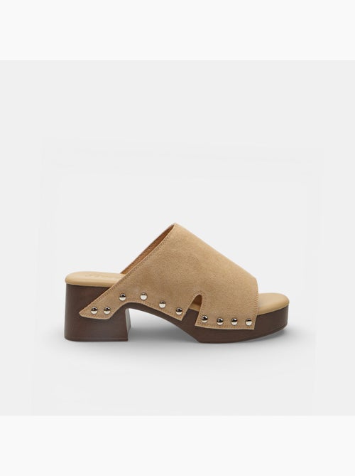 Mules avec talon et bride Bata - Kiabi