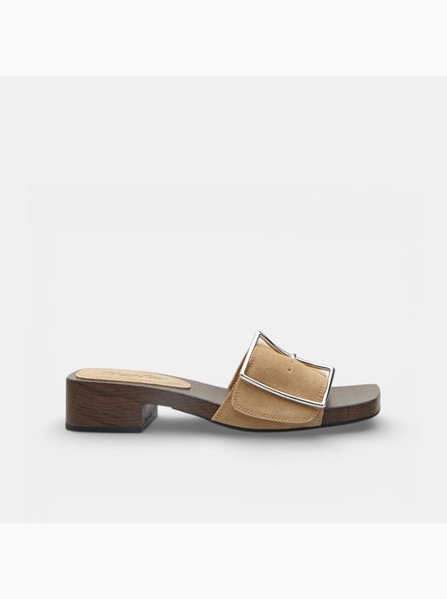 Mules avec talon et bride Bata - Kiabi