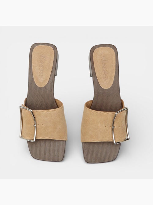 Mules avec talon et bride Bata - Kiabi