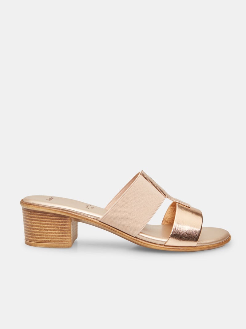 Mules avec talon midi BATA Doré/or - Kiabi