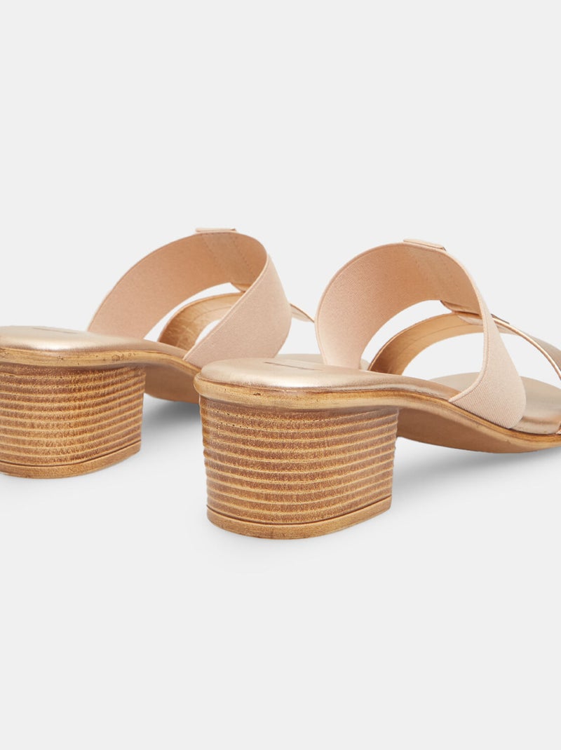 Mules avec talon midi BATA Doré/or - Kiabi