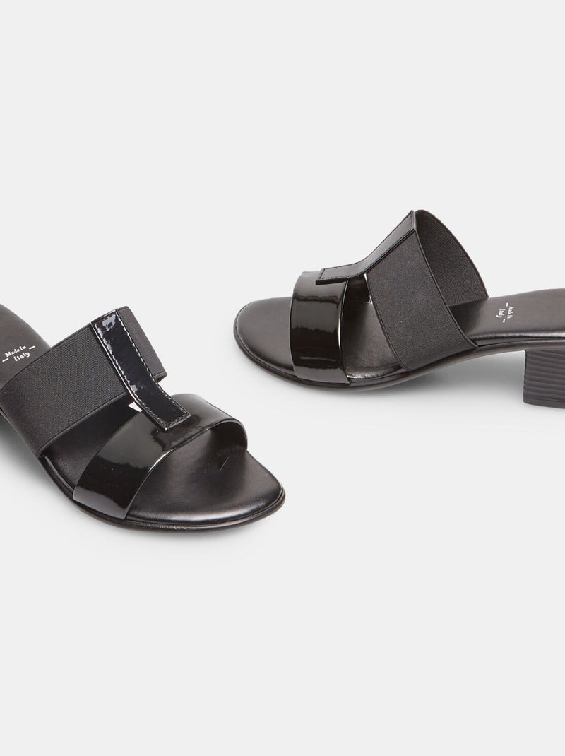 Mules avec talon midi BATA Noir - Kiabi