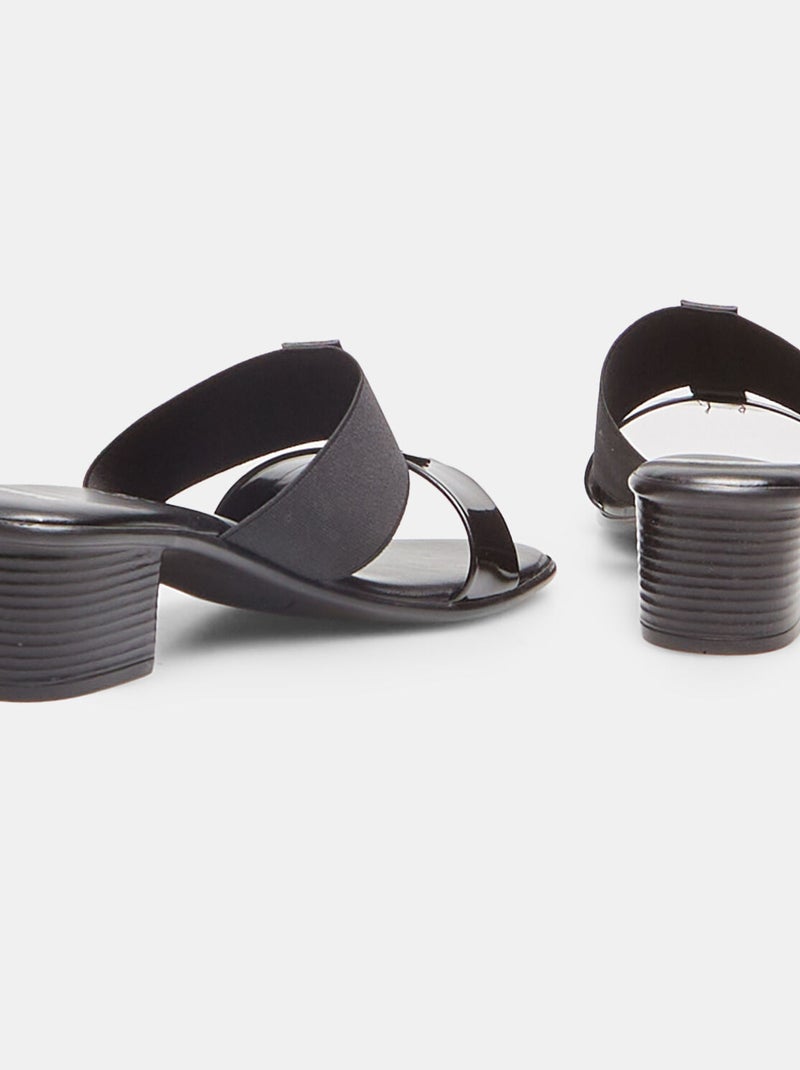 Mules avec talon midi BATA Noir - Kiabi