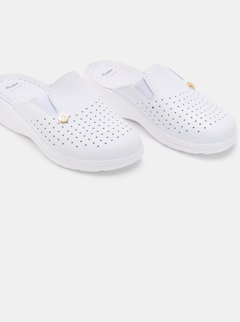 Mules BATA Blanc - Kiabi