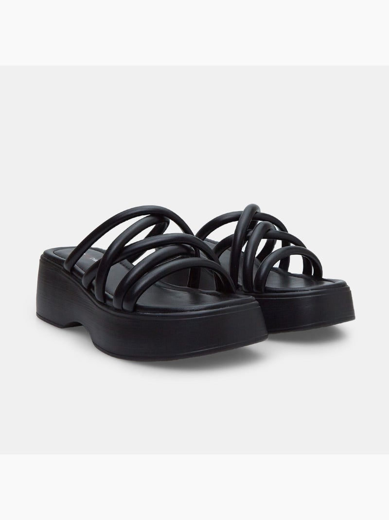Mules Bata Red Label avec plateforme de 5 cm Noir - Kiabi