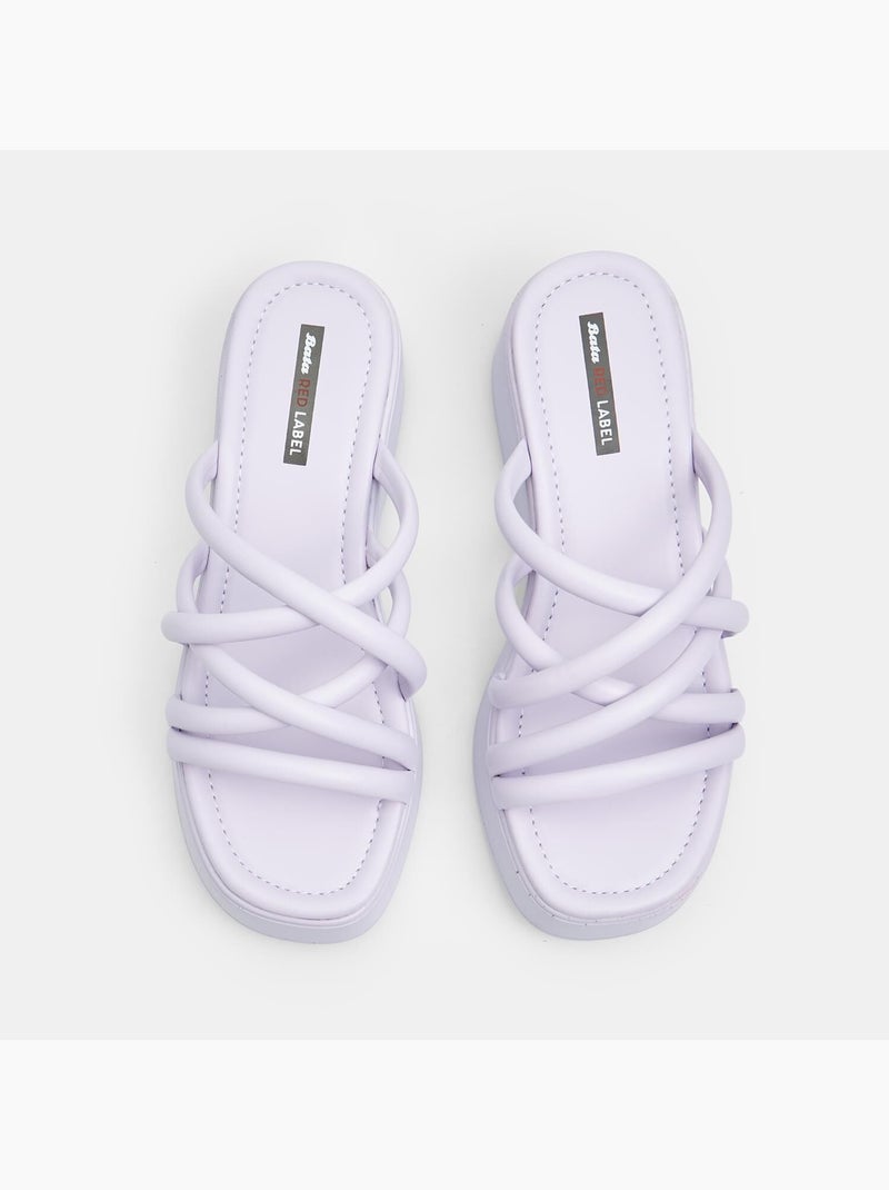 Mules Bata Red Label avec plateforme de 5 cm Violet - Kiabi