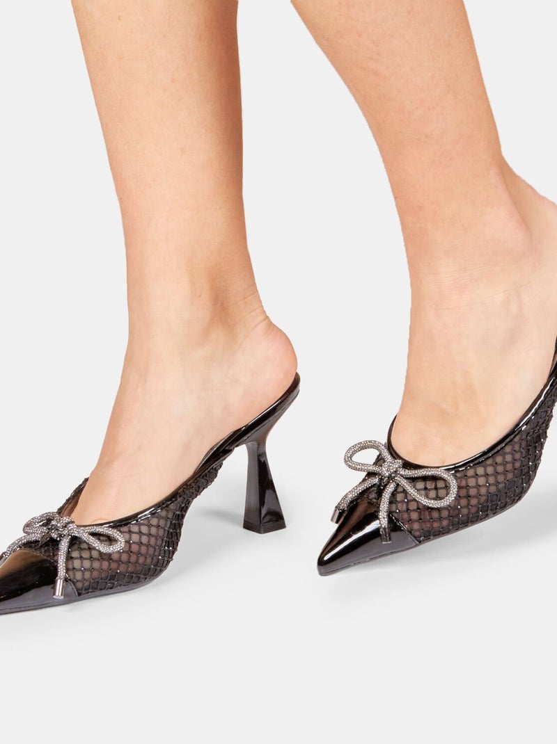 mules Bata Red Label avec talon de 8,5 cm Noir - Kiabi