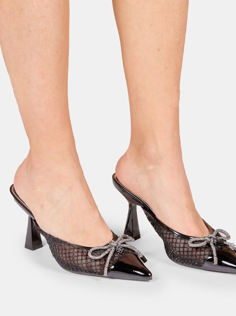 mules Bata Red Label avec talon de 8,5 cm Noir - Kiabi