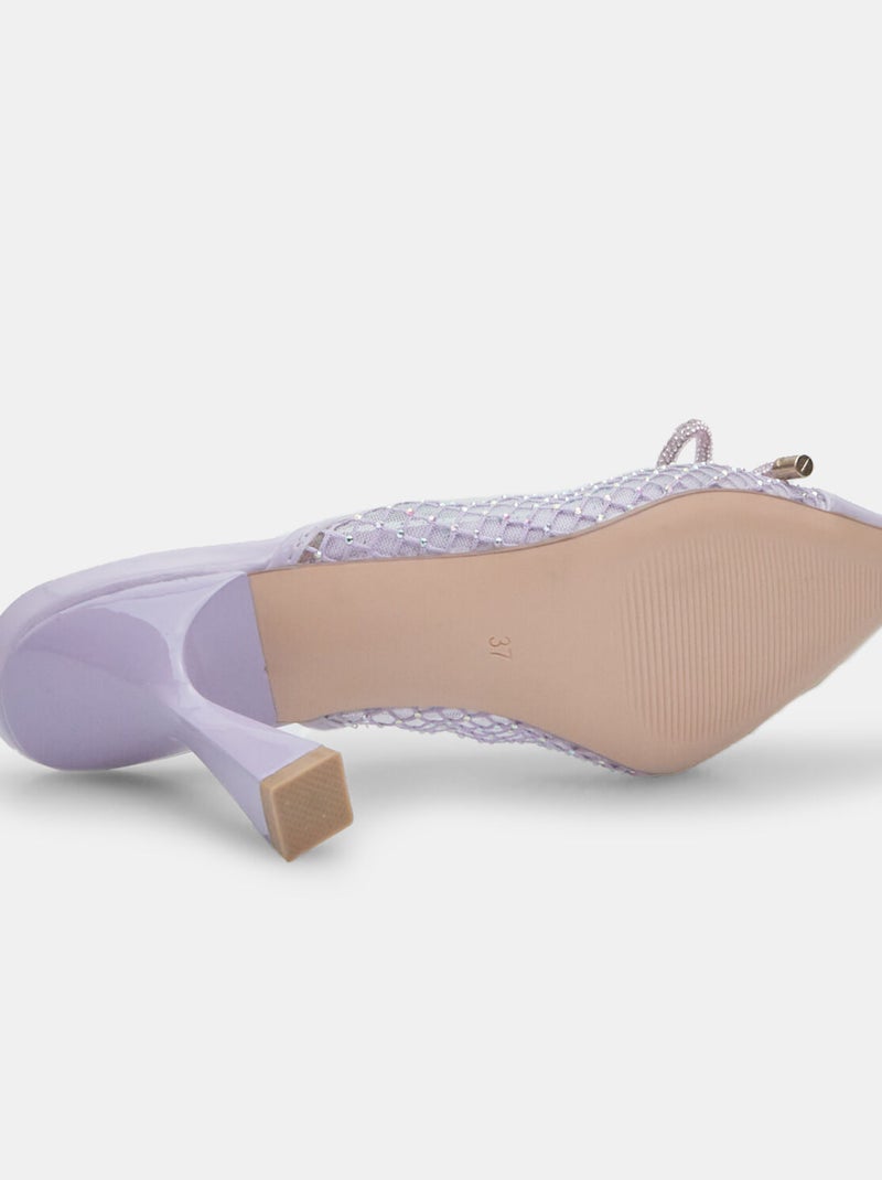 mules Bata Red Label avec talon de 8,5 cm Violet - Kiabi