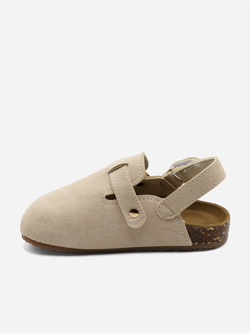 Mules Bébé à scratch - Rock and Joy Beige - Kiabi