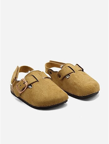 Mules bébé fourrées