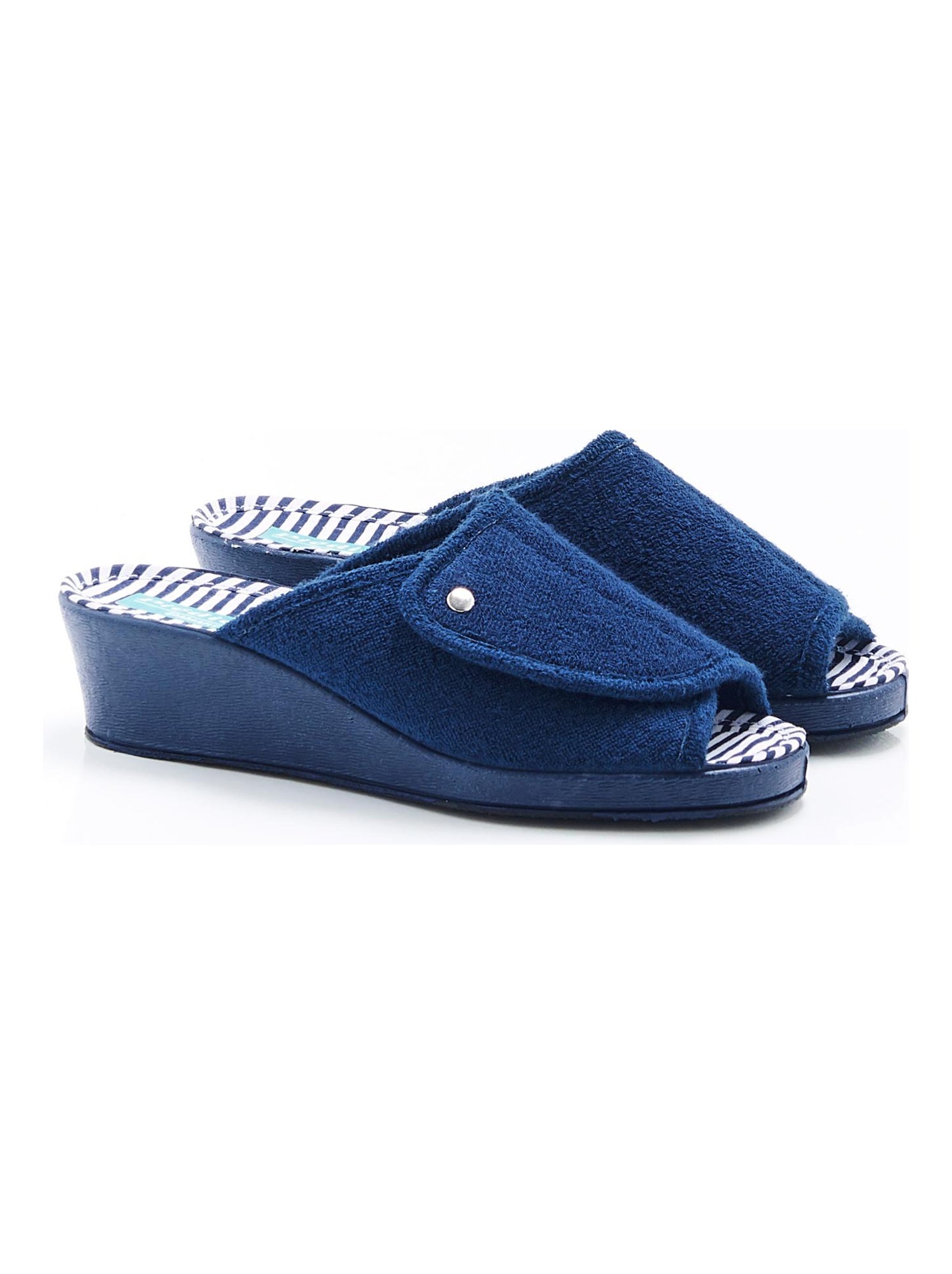 Mules Compensées Piedical Femme - Talon 3,5 Cm - Confort Anatomique Avec Soutien Plantaire - Textile Doux - Tailles 35 à 42 - 4