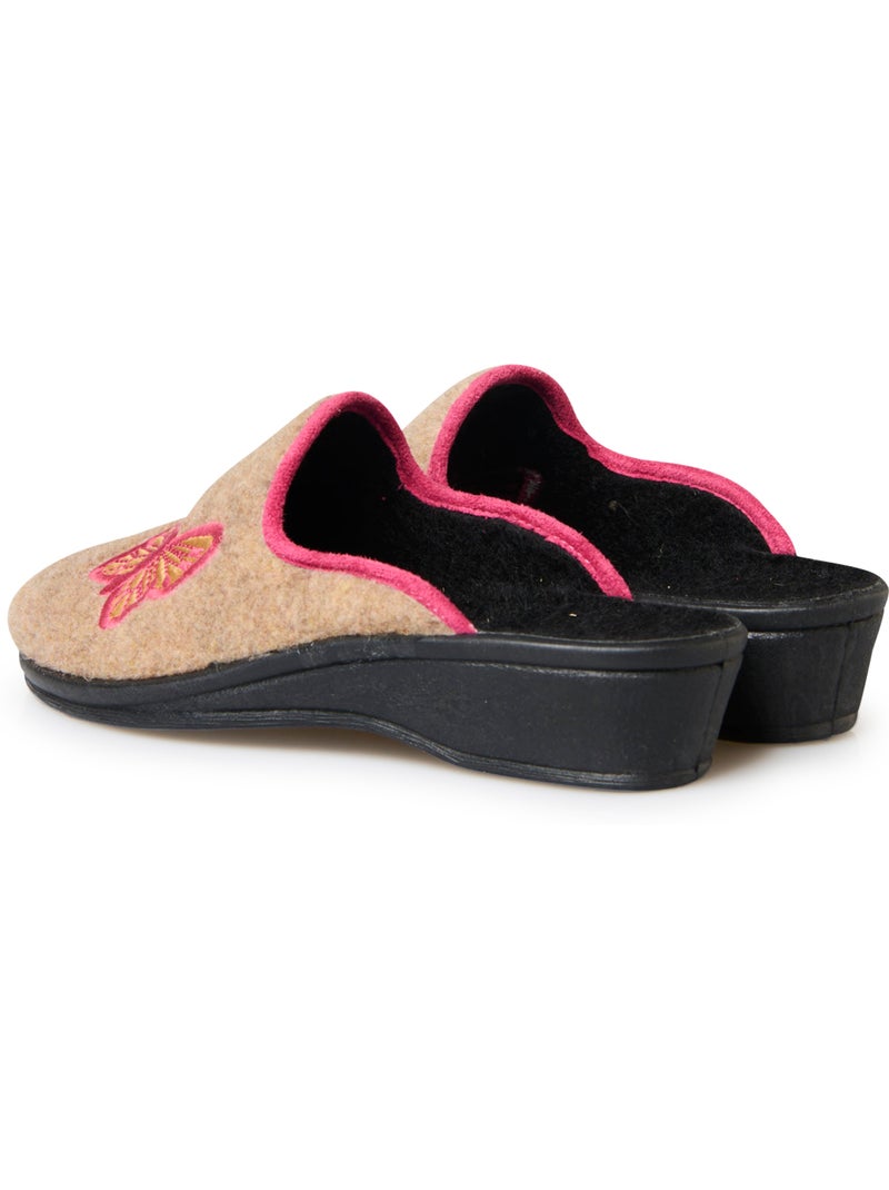 Mules brodées - PEDICONFORT Beige - Kiabi