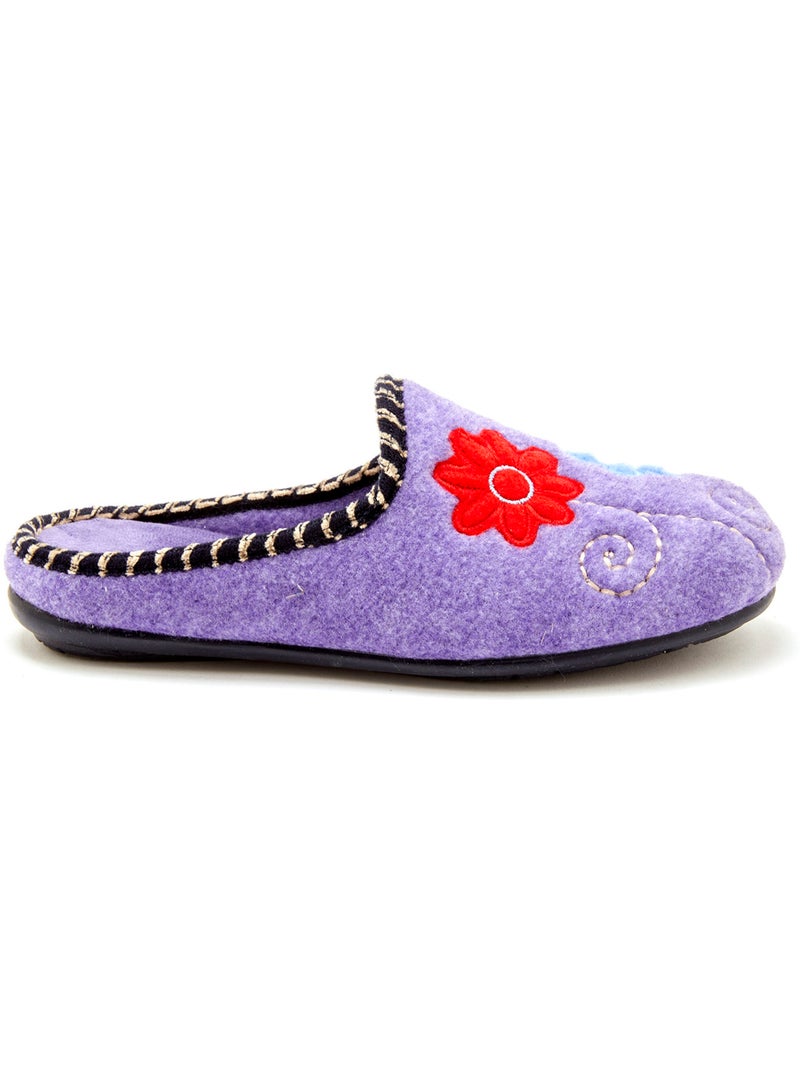 Mules brodées - PEDICONFORT Violet - Kiabi