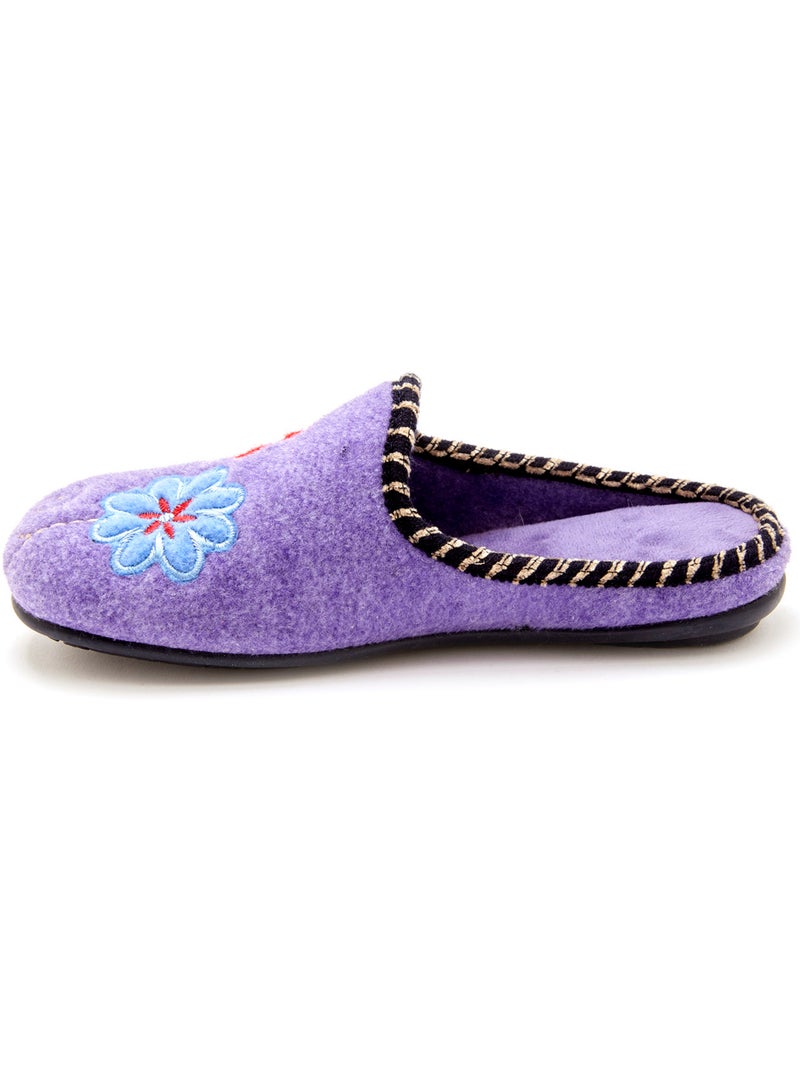 Mules brodées - PEDICONFORT Violet - Kiabi