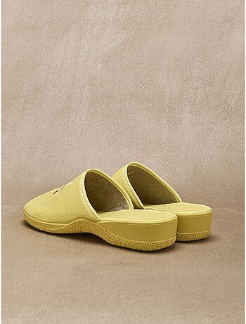 Mules brodées doublure éponge - PEDICONFORT