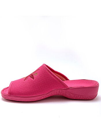 Mules brodées doublure éponge - PEDICONFORT