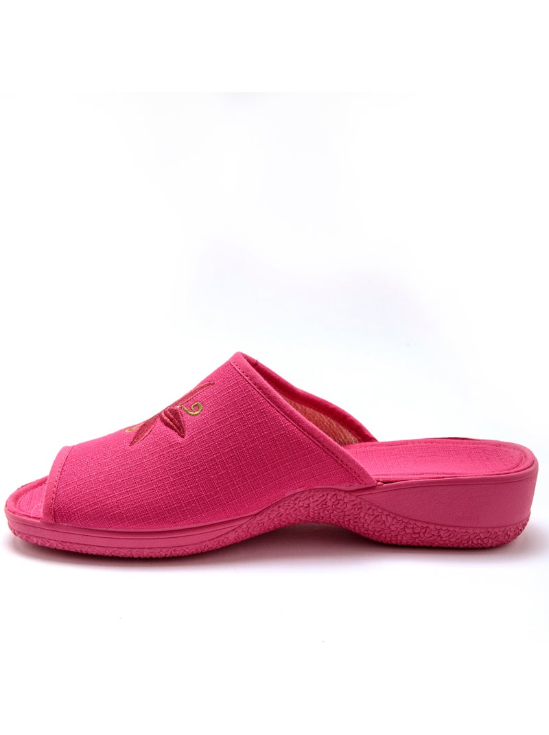 Mules brodées doublure éponge - PEDICONFORT Rose - Kiabi