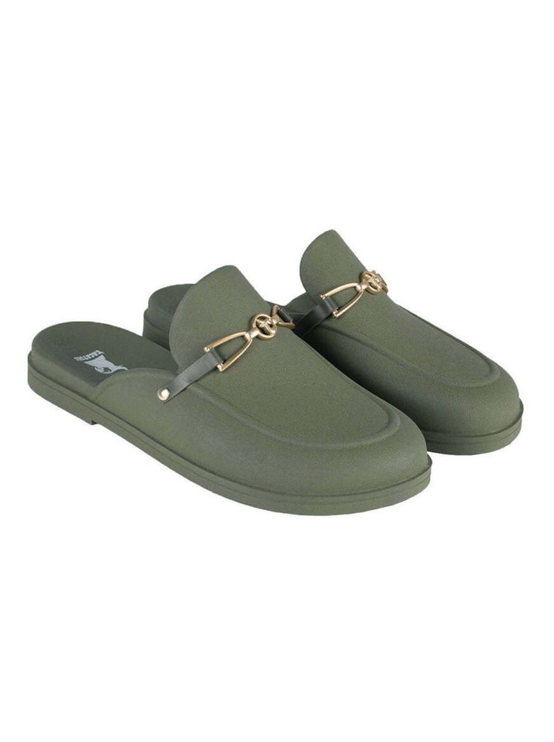 Mules Campos Classic Cacatoès Kaki foncé - Kiabi