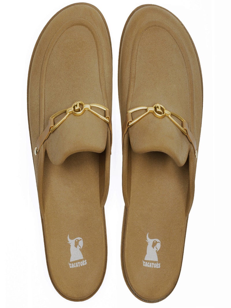 Mules Campos Peach Cacatoès Camel vintage - Kiabi