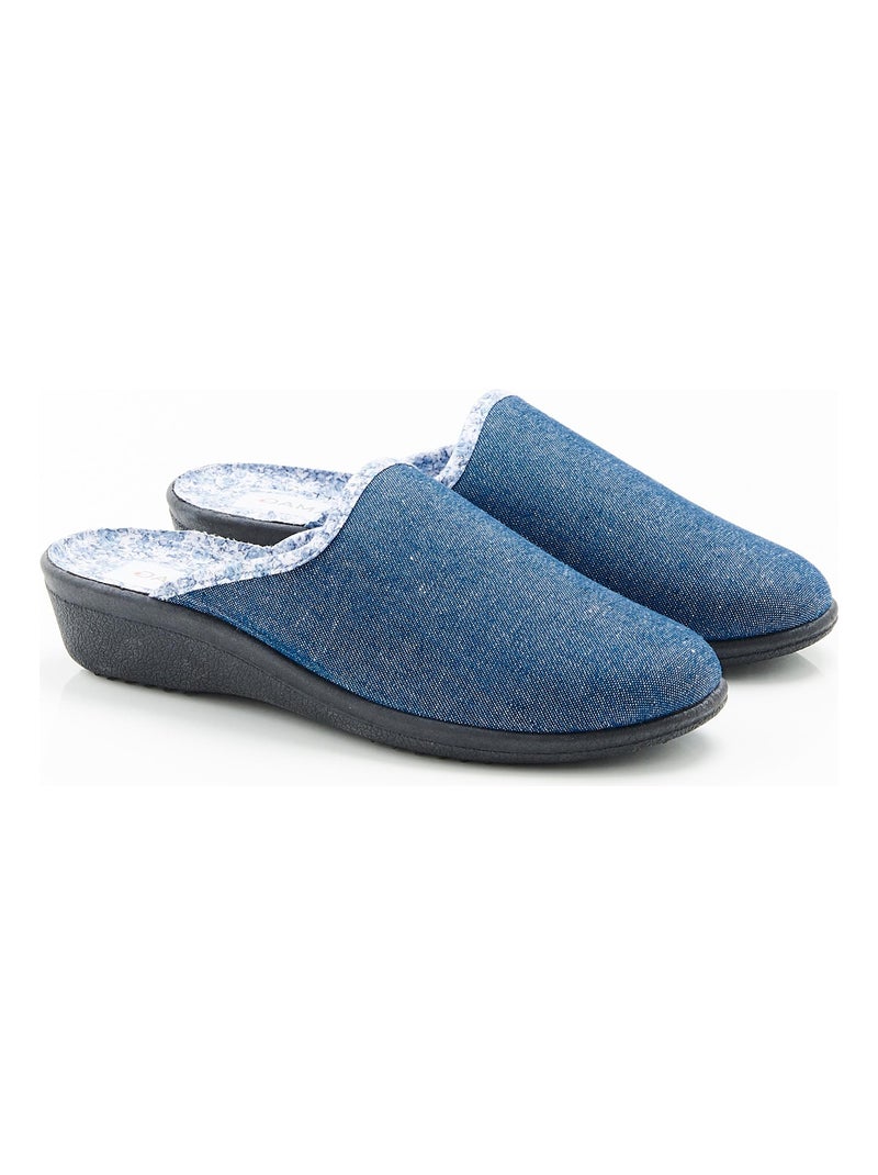 Mules chaussons - Damart Bleu - Kiabi