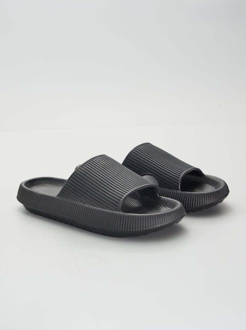 Mules chunky Noir - Kiabi